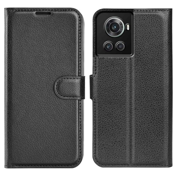 Classic OnePlus 10R / OnePlus Ace flip etui - Svart Black