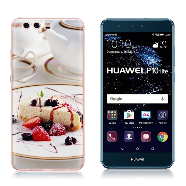 Huawei P10 Lite ruokateemainen suojakuori - Hedelmäkakku Multicolor