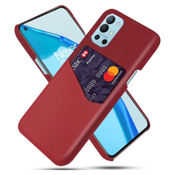 Bofink OnePlus 9R Card Suojakuori - Punainen Red