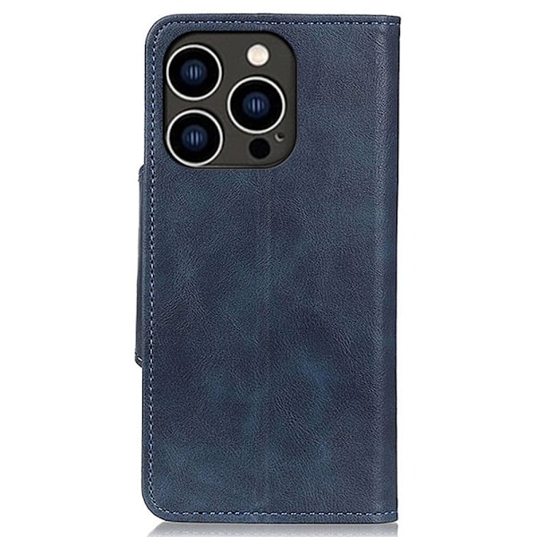 Alpha läder iPhone 14 Pro fodral - Blå Blå