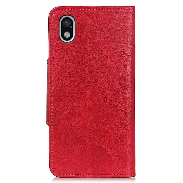 Alpha Sony Xperia Ace III læder flip etui - Rød Red