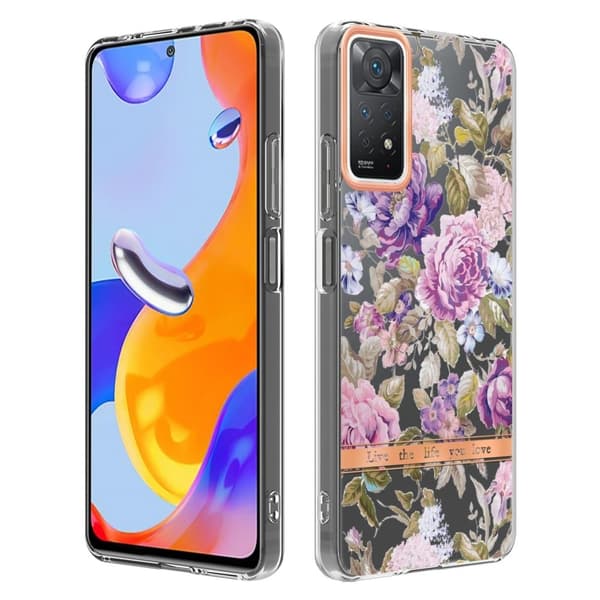 Supertunt och hållbart mjukfodral för Xiaomi Redmi Note 11 Pro 5G / Note 11 Pro - Lila Pion Lila
