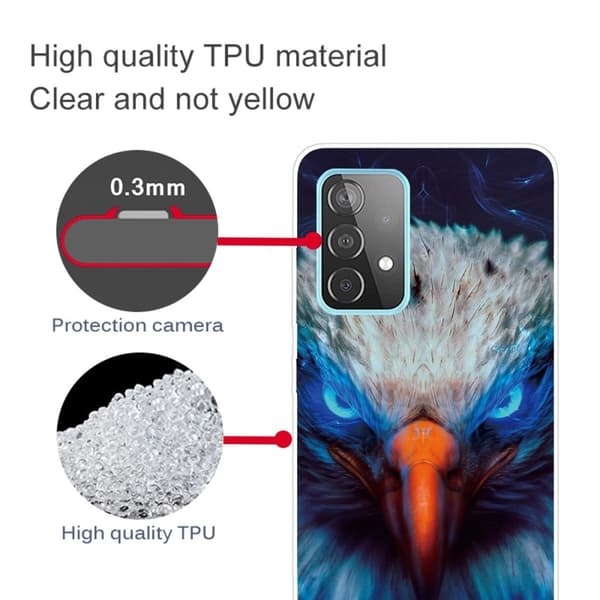 Deco Samsung Galaxy A23 deksel - Ugle Multicolor