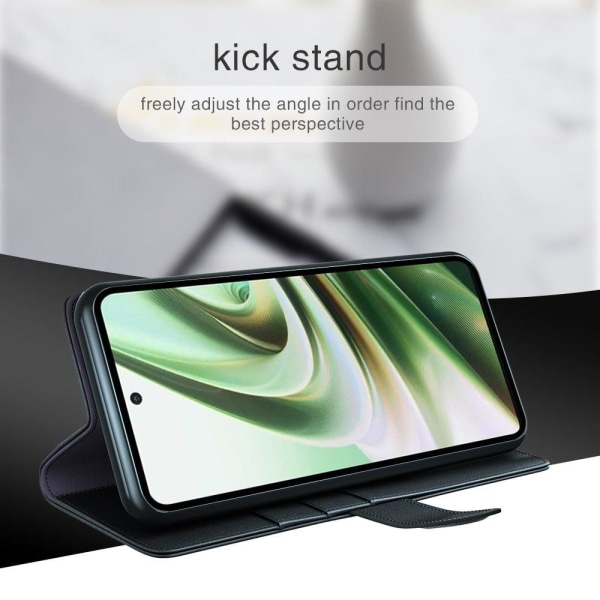 Äkta läder OnePlus Nord CE 3 fodral med korthållare Brun