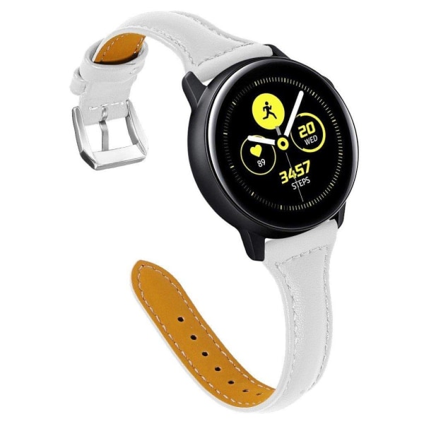 Universal genuine leather watch band - White Transparent