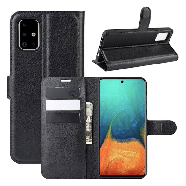 Classic Samsung Galaxy A71 etui – Sort Black