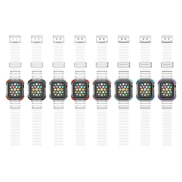 Apple Watch Series 6 / 5 44mm color edge clear style watch band - Green Grön