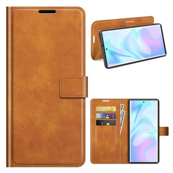 Wallet-style Læder Etui til Zte Axon 30 Ultra 5g - Orange Orange