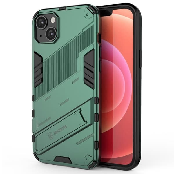 Stødsikkert hybridcover med et moderne touch til iPhone 14 Plus - Grøn Green