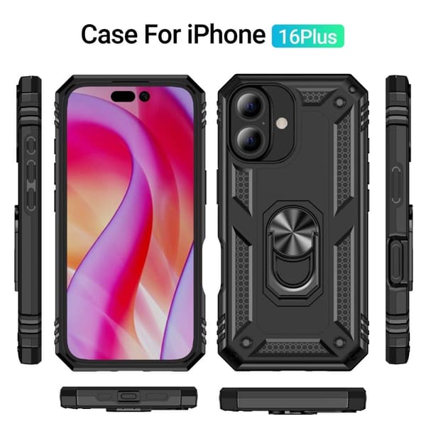 Bofink Combat iPhone 16 Plus cover - Sort Black