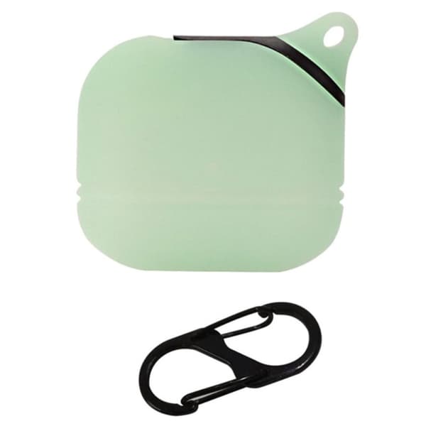 AirPods 3 silikonskydd med karbinhake - Lysande Grön Grön