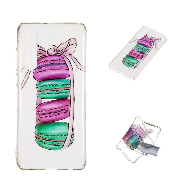 Huawei P30 trykt mønster etui - Macaron Multicolor