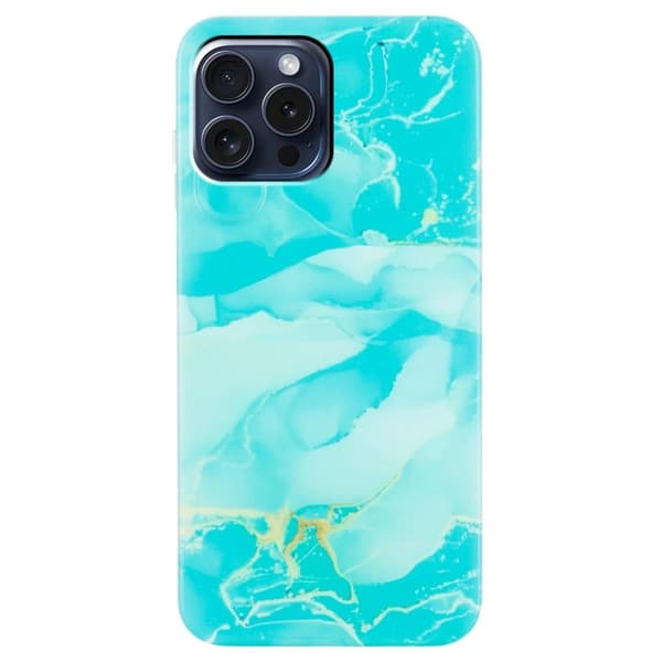 Marmordesign iPhone 16 Pro deksel - Grønn Green