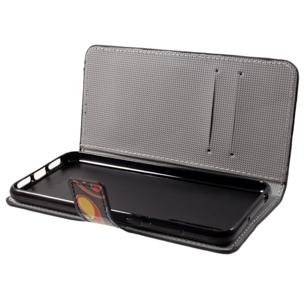 Huawei P20 Printet Mønster PU læder flip etui - Paisley Blomster Multicolor
