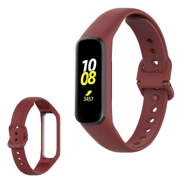 Samsung Galaxy Fit 2 simple silikone rem - vinrød Red