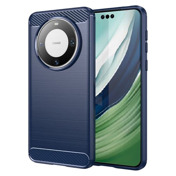 Carbon Flex Suojakotelo Huawei Mate 60 Pro+ - Sininen Blue