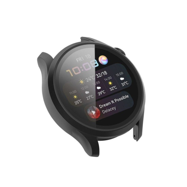 Huawei Watch 3 TPU cover + tempered glass - Black Svart