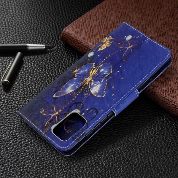 Wonderland Samsung Galaxy A71 flip-etui - Krystall Sommerfugl Multicolor
