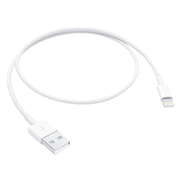 20 cm USB lynrask datakabel for hurtiglading White