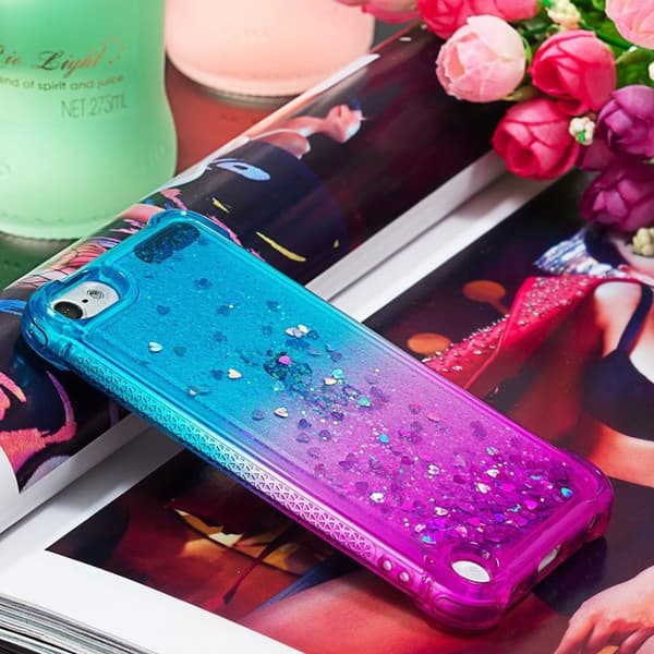 Princess iPod Touch (2019) deksel - Baby blå / Lilla Multicolor