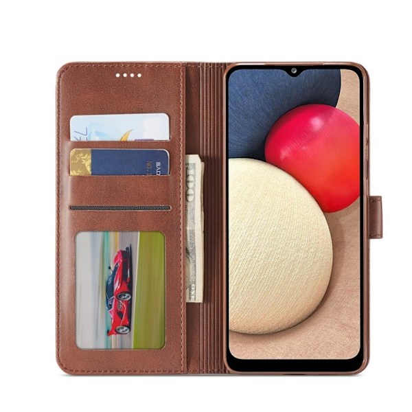LC.IMEEKE Samsung Galaxy A03s flip etui - Grå Silver grey