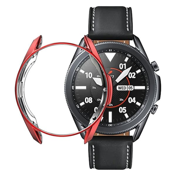 Samsung Galaxy Watch 3 (41mm) hållbar electroplated bumper - röd Röd