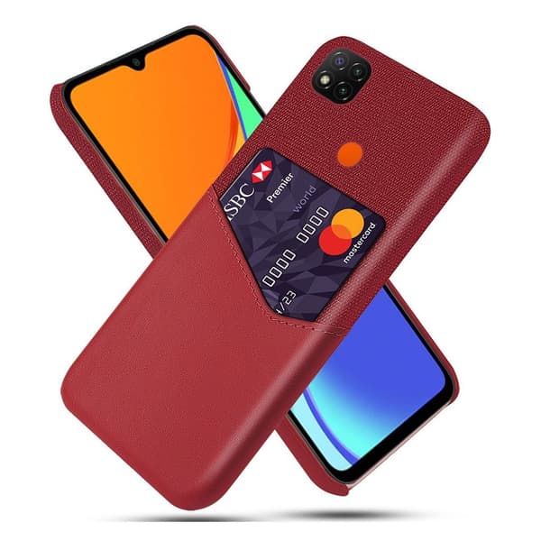 Bofink Xiaomi Redmi 9C Card Cover - Rød Red
