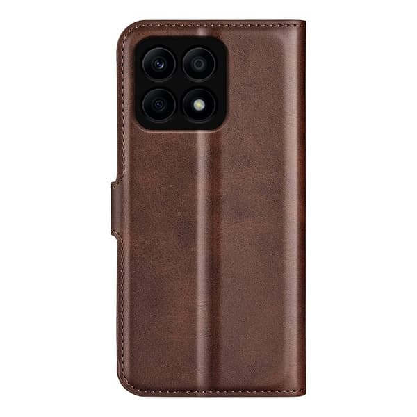 Læderetui med Pung til Honor X8a - Brun Brown