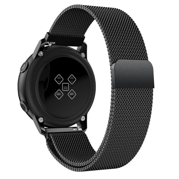 Samsung Galaxy Watch Active 20mm milanese rustfrit stål urrem Black