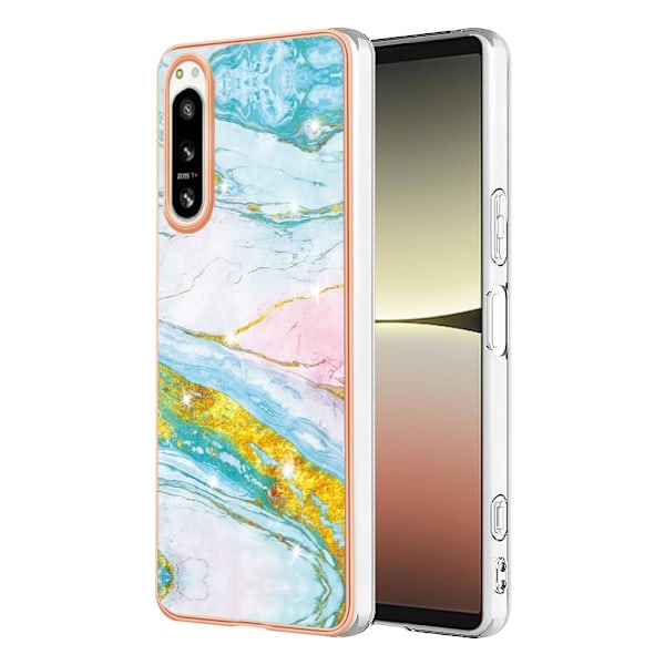 Marble Sony Xperia 5 IV Etui - Green Color Mix Green