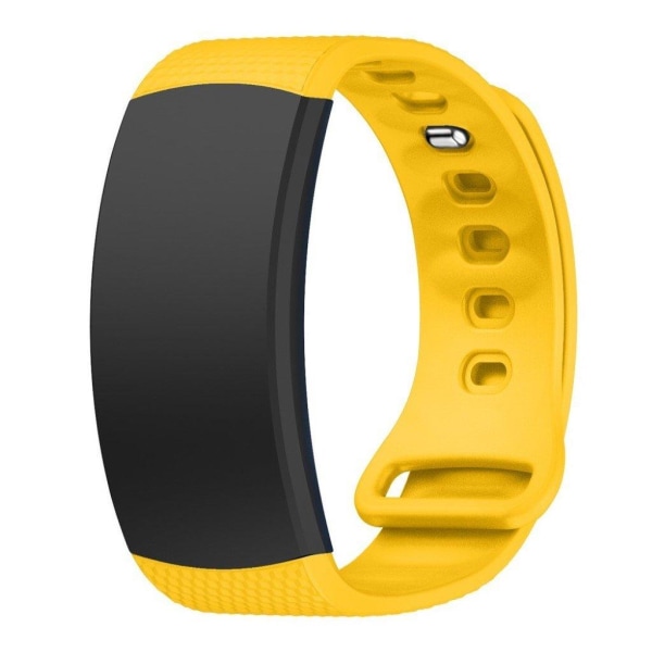 Samsung Gear Fit2 simple silicone watch band - Yellow Size: S Yellow