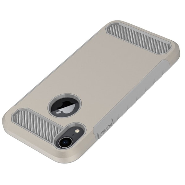iPhone 9 Plus mobilskal plast silikon kolfiber halkfri - Guld Guld