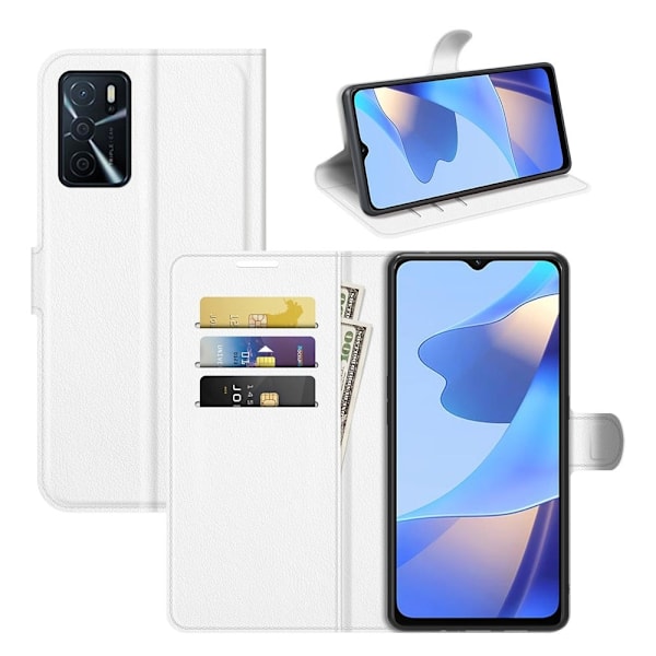 Classic Oppo A54s / Oppo A16s / Oppo A16 fodral - Vit Vit