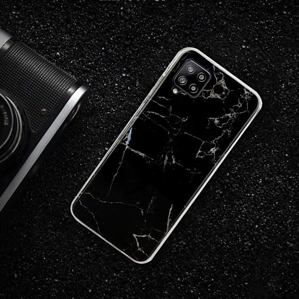 Marble Samsung Galaxy A42 5G Etui - Sort Black