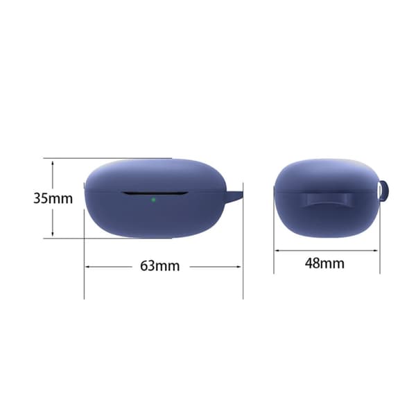 Silikonfodral till Realme Buds Q - Svartaktig Grön Grön
