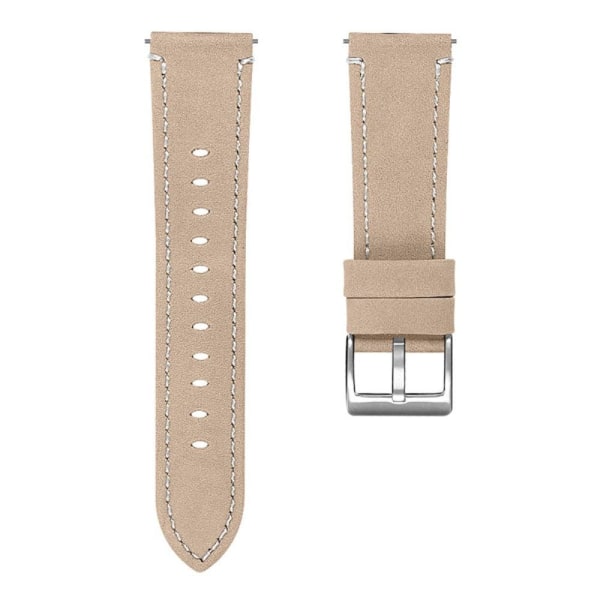 Ticwatch GTX / Pro cowhide leather watch strap with stainless st Brun