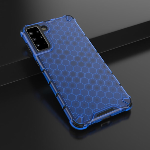 Bofink Honeycomb Samsung Galaxy S21 Plus Etui - Blå