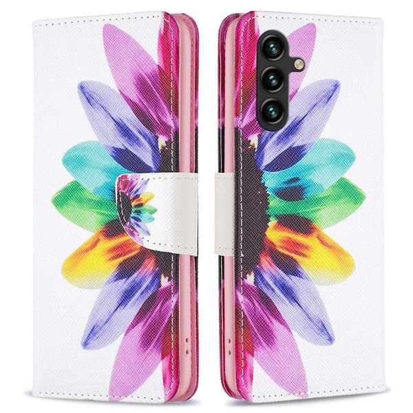 Wonderland Samsung Galaxy A15 Flippetui - Bjørn Multicolor