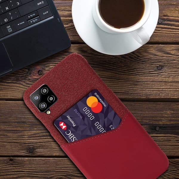 Bofink Samsung Galaxy A42 5G Card Deksel - Rød Red