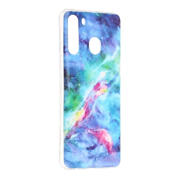 Marble Samsung Galaxy A21 kuoret - Siniset ja Pinkit Pilvet Multicolor