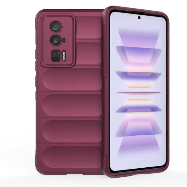 Pehmeä kahva muotoiltu kuori Xiaomi Redmi K60 / Xiaomi Redmi K60 Pro - Viininpunainen Red