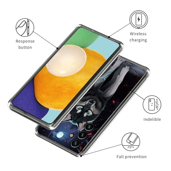 Deco Samsung Galaxy A24 4G Suojakotelo - Wolf Black