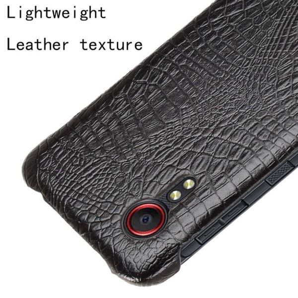 Croco case - Samsung Galaxy Xcover 5 - Black Black