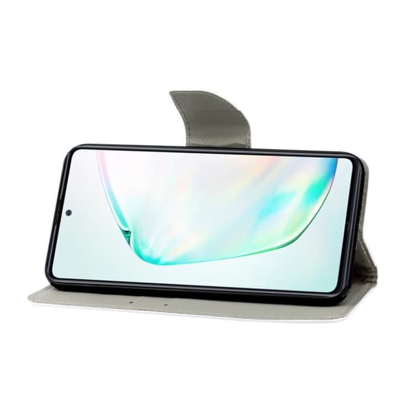 Wonderland Samsung Galaxy Note 10 Lite flip etui - Blue Butterfly Multicolor