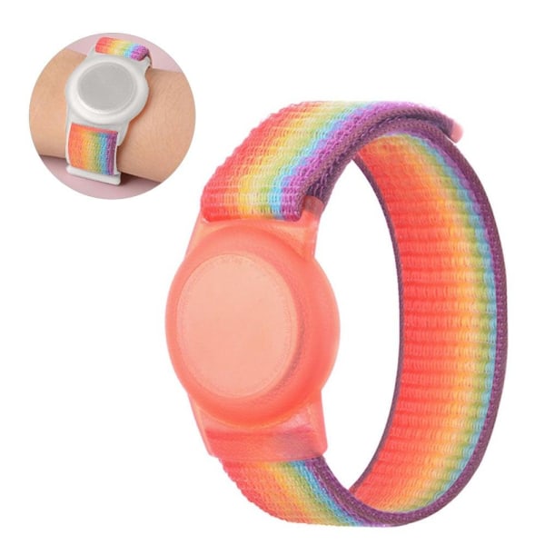 AirTags nylon TPU loop wrist strap - Rainbow / Size: S multifärg