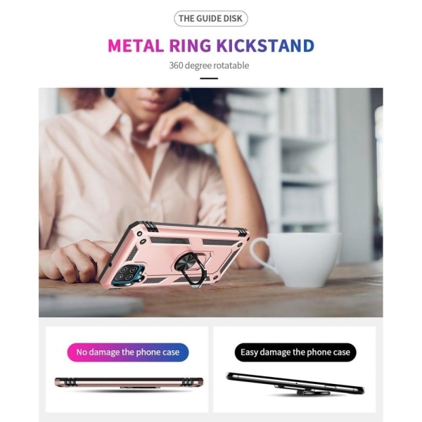 Bofink Combat Samsung Galaxy M53 5g Suojakotelo - Ruusukulta Pink