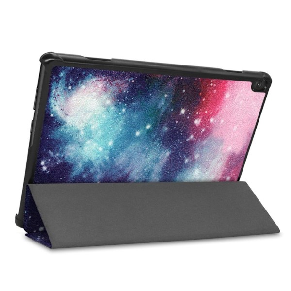 Lenovo Tab M10 FHD REL cool pattern læder flip case - Stjernehimmel Multicolor