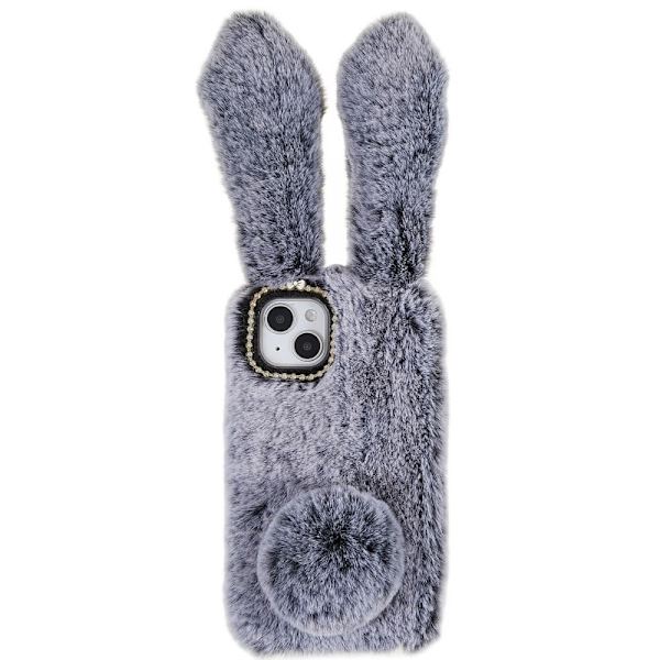 Bunny iPhone 14 Plus Deksel - Mørkegrå Silver grey