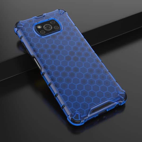 Bofink Honeycomb Xiaomi Poco X3 / X3 Nfc Etui - Blå Blue
