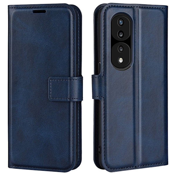 Hållbart konstläder Honor 70 fodral med plånbok - Blå Blå
